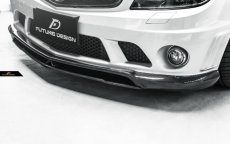 画像5: BENZ メルセデス・ベンツ Cクラス W204 前期車 C63 フロントバンパー用リップスポイラー 本物Carbon カーボン (5)