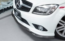 画像4: BENZ メルセデス・ベンツ Cクラス W204 前期車 フロントバンパー用リップスポイラー 本物DryCarbon ドライカーボン (4)