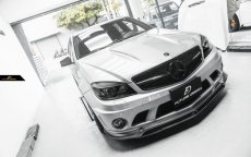 画像6: BENZ メルセデス・ベンツ Cクラス W204 前期車 C63 フロントバンパー用リップスポイラー 本物Carbon カーボン (6)