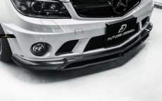 画像8: BENZ メルセデス・ベンツ Cクラス W204 前期車 C63 フロントバンパー用リップスポイラー 本物Carbon カーボン (8)
