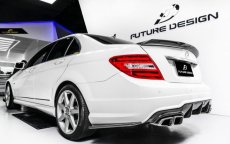 画像3: BENZ メルセデス・ベンツ C-Class W204 セダン トランク用リアスポイラー 本物cabon カーボン (3)