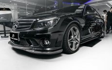 画像7: BENZ メルセデス・ベンツ Cクラス W204 前期車 C63 フロントバンパー用リップスポイラー 本物DryCarbon ドライカーボン (7)