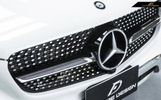 画像3: BENZ メルセデス・ベンツ W253 X253 C253 クーペ用 GLC45仕様 ダイヤモンド センターグリル ブラック・クローム (3)