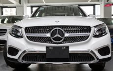 画像1: BENZ メルセデス・ベンツ W253 X253 C253 クーペ用 GLC45仕様 ダイヤモンド センターグリル シルバー　 (1)