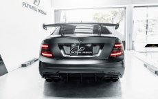 画像3: BENZ メルセデス・ベンツ Cクラス W204 トランク専用GT リア ウィング スポイラー 本物DryCarbon ドライカーボン (3)