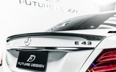 画像1: BENZ ベンツ Eクラス W213 トランク用リア スポイラー リアウィング 本物DryCarbon ドライカーボン (1)