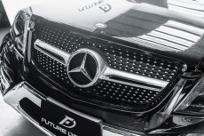 画像9: BENZ メルセデス・ベンツ GLK-Class 後期用 ダイヤモンド メッキ仕様 センターグリル AMG GLK300 GLK350 (9)