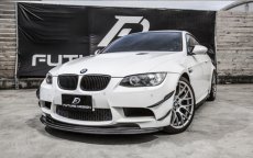 画像3: BMW 3シリーズ E92 E93  M3フロントバンパー用 カナード スポイラー 4点セット 本物DryCarbon ドライカーボン (3)