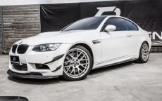 画像4: BMW 3シリーズ E90 セダン  M3フロントバンパー用 カナード スポイラー 4点セット 本物DryCarbon ドライカーボン (4)