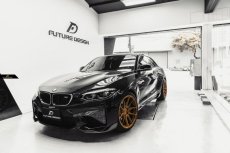 画像5: BMW F87 M2 フロントバンパー用カーボンスプリッター カバー 本物鍛造DryCarbon ドライカーボン スポイラー COVER 大理石の美しさ (5)