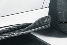 画像7: BENZ メルセデス・ベンツ A-Class W177 AMGサイドステップ用スカート スポイラー 本物Drycarbon ドライカーボン (7)