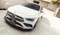 画像13: BENZ メルセデス・ベンツ CLA-Class W118 X118 フロントバンパー用リップスポイラー 本物DryCarbon ドライカーボン (13)