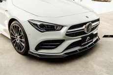 画像10: BENZ メルセデス・ベンツ CLA-Class W118 X118 フロントバンパー用リップスポイラー 本物DryCarbon ドライカーボン (10)