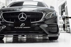 画像3: BENZ メルセデス・ベンツ E-Class W213 S213 前期車 AMGフロントバンパー用 リップスポイラー 本物DryCarbon ドライカーボン (3)