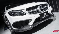 画像5: BENZ メルセデス・ベンツ C-Class W205 C205 S205 前期車 AMGフロントバンパー用カーボンリップスポイラー 本物DryCarbon ドライカーボン (5)