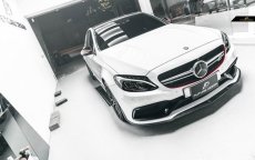 画像9: BENZ ベンツ W205 セダン S205ワゴン C63 前期用 ED1 アンダー リップスポイラー 本物Drycarbon ドライカーボン (9)