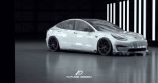 画像3: TESLA テスラ MODEL モデル 3 サイドスカート スポイラー 本物Drycarbon ドライカーボン (3)