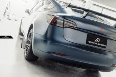 画像6: TESLA テスラ MODEL モデル 3 トランク用リアウィング リアスポイラー 本物Drycarbon ドライカーボン (6)