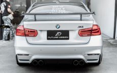 画像1: BMW 3シリーズ F30 トランク用リアウィング 本物DryCarbon ドライカーボン (1)