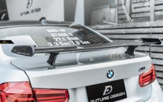画像2: BMW 3シリーズ F30 トランク用リアウィング 本物DryCarbon ドライカーボン (2)