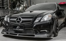 画像2: BENZ メルセデス・ベンツ E-Class  W212 AMGフロントバンパー用リップスポイラー 本物DryCarbon ドライカーボン (2)