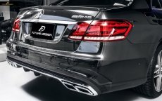 画像4: BENZ メルセデス・ベンツ E-Class W212 AMGバンパー用 改造用E63仕様 リア ディフューザー マフラーエンド (4)