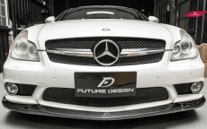 画像2: BENZ メルセデス・ベンツ W219 CLS AMGフロントバンパー用リップスポイラー エアロ 本物カーボン carbon (2)