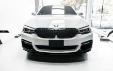 画像3: BMW G30 セダン G31 ツーリング フロント用 ダイヤモンド 艶ありブラックキドニーグリル センターグリル (3)