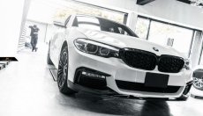 画像5: BMW G30 セダン G31 ツーリング フロント用 ダイヤモンド 艶ありブラックキドニーグリル センターグリル (5)