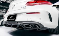 画像4: BENZ メルセデス・ベンツ C-Class 前期車 C205 クーペ C63 S ED1仕様 リア ディフューザー 艶ありブラック (4)