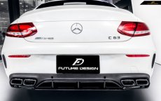 画像1: BENZ メルセデス・ベンツ C-Class 前期車 C205 クーペ C63 S ED1仕様 リア ディフューザー 艶ありブラック (1)