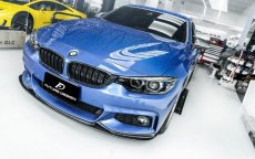 画像2: BMW 4シリーズ F32 F33 F36 Mスポーツ フロントバンパー用カーボン リップスポイラー 本物DryCarbon ドライカーボン (2)