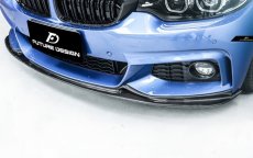画像7: BMW 4シリーズ F32 F33 F36 Mスポーツ フロントバンパー用カーボン リップスポイラー 本物DryCarbon ドライカーボン (7)