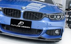 画像8: BMW 4シリーズ F32 F33 F36 Mスポーツ フロントバンパー用カーボン リップスポイラー 本物DryCarbon ドライカーボン (8)