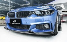 画像5: BMW 4シリーズ F32 F33 F36 Mスポーツ フロントバンパー用カーボン リップスポイラー 本物DryCarbon ドライカーボン (5)