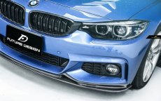 画像6: BMW 4シリーズ F32 F33 F36 Mスポーツ フロントバンパー用カーボン リップスポイラー 本物DryCarbon ドライカーボン (6)