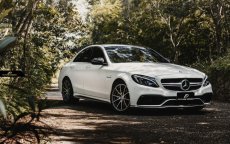 画像8: BENZ ベンツ W205 セダン C205 クーペ C63フロントバンパー用 アンダー リップスポイラー 本物Drycarbon ドライカーボン (8)