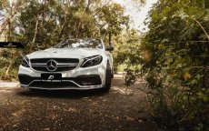 画像6: BENZ ベンツ W205 セダン C205 クーペ C63フロントバンパー用 アンダー リップスポイラー 本物Drycarbon ドライカーボン (6)