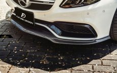 画像4: BENZ ベンツ W205 セダン C205 クーペ C63フロントバンパー用 アンダー リップスポイラー 本物Drycarbon ドライカーボン (4)