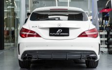 画像1: BENZ メルセデス・ベンツ CLAクラス W117 AMGリアバンパー用ディフューザー スポイラー (1)