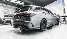 画像7: BENZ メルセデス・ベンツ Cクラス S205 ワゴン AMGバンパー用 リア カナード スプリッター  本物DryCarbon ドライカーボン  (7)