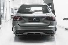 画像3: BENZ メルセデス・ベンツ Cクラス S205 ワゴン AMGバンパー用 リア カナード スプリッター  本物DryCarbon ドライカーボン  (3)