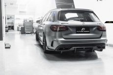 画像2: BENZ メルセデス・ベンツ Cクラス S205 ワゴン AMGバンパー用 リア カナード スプリッター  本物DryCarbon ドライカーボン  (2)