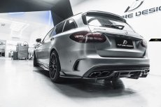 画像5: BENZ メルセデス・ベンツ Cクラス S205 ワゴン AMGバンパー用 リア カナード スプリッター  本物DryCarbon ドライカーボン  (5)