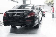 画像4: BENZ ベンツ Eクラス W213 セダン AMG リアバンパー用改造型 E53 ルック ディフューザー セットマフラーカッター付き (4)