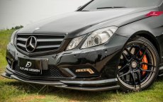 画像4: BENZ メルセデス・ベンツ E-Class クーペ C207 AMGスポーツ 前期車 フロントバンパー用リップスポイラー エアロ 本物カーボン carbon A207 W207 (4)