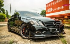 画像5: BENZ メルセデス・ベンツ E-Class クーペ C207 AMGスポーツ 前期車 フロントバンパー用リップスポイラー エアロ 本物カーボン carbon A207 W207 (5)