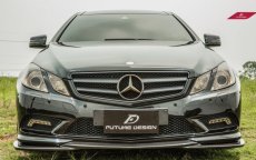 画像2: BENZ メルセデス・ベンツ E-Class クーペ C207 AMGスポーツ 前期車 フロントバンパー用リップスポイラー エアロ 本物カーボン carbon A207 W207 (2)