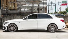 画像7: BENZ メルセデス・ベンツ C-Class W205 セダン AMGバンパー専用 カーボン スカート 本物DryCarbon ドライカーボン (7)