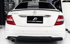 画像3: BENZ メルセデス・ベンツ C-Class W204 セダン トランク用リアスポイラー 本物Drycabon ドライカーボン (3)